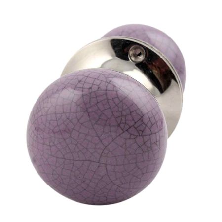 Purple Crackle Mortice Handle 2.25